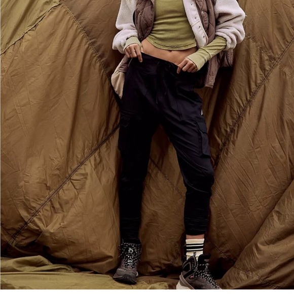 Free People Off Road Black Jogger Pants - Picture 2 of 5